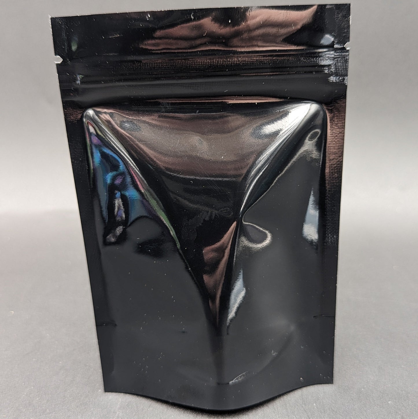 Mylar Bag Glossy Black/Clear - 1/8 (3.5g)-Avernic Smoke Shop