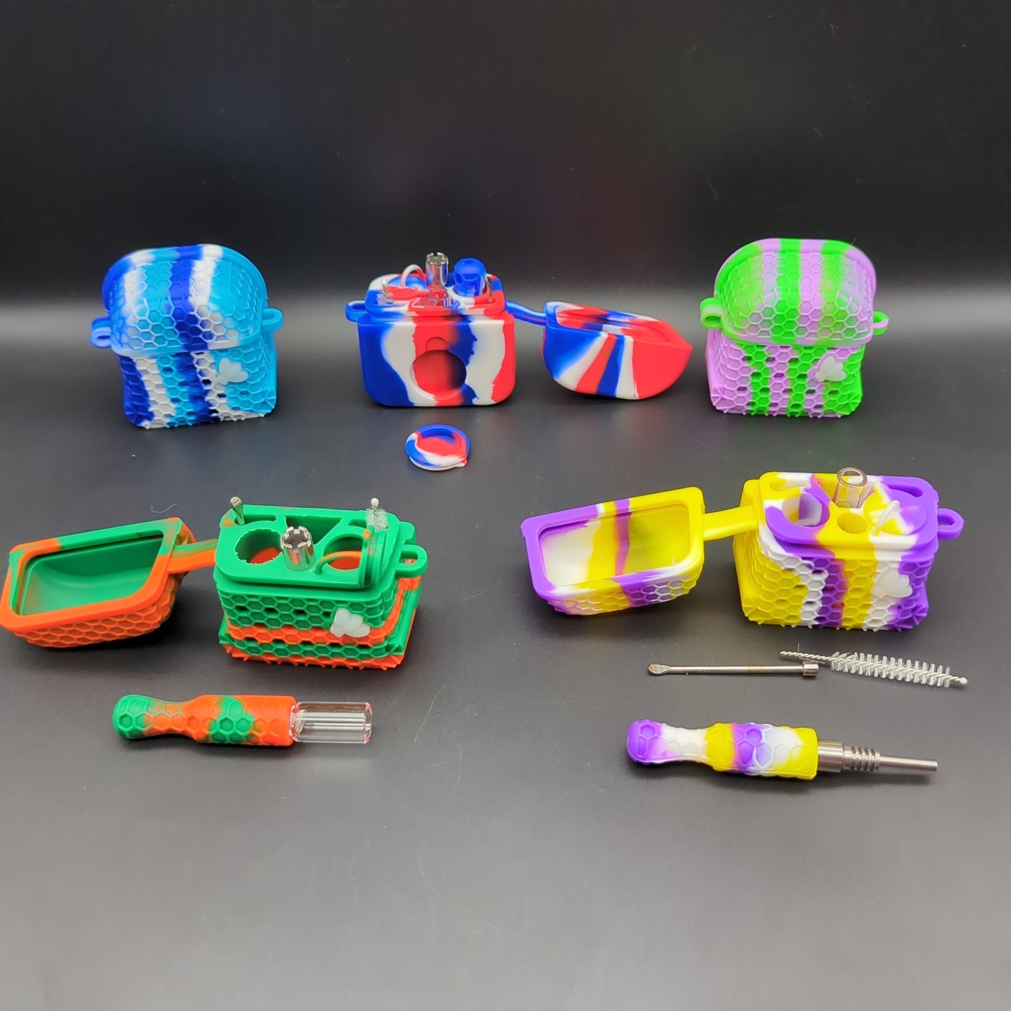 Nectar Collector Kit w/ Silicone Holding case-Avernic Smoke Shop