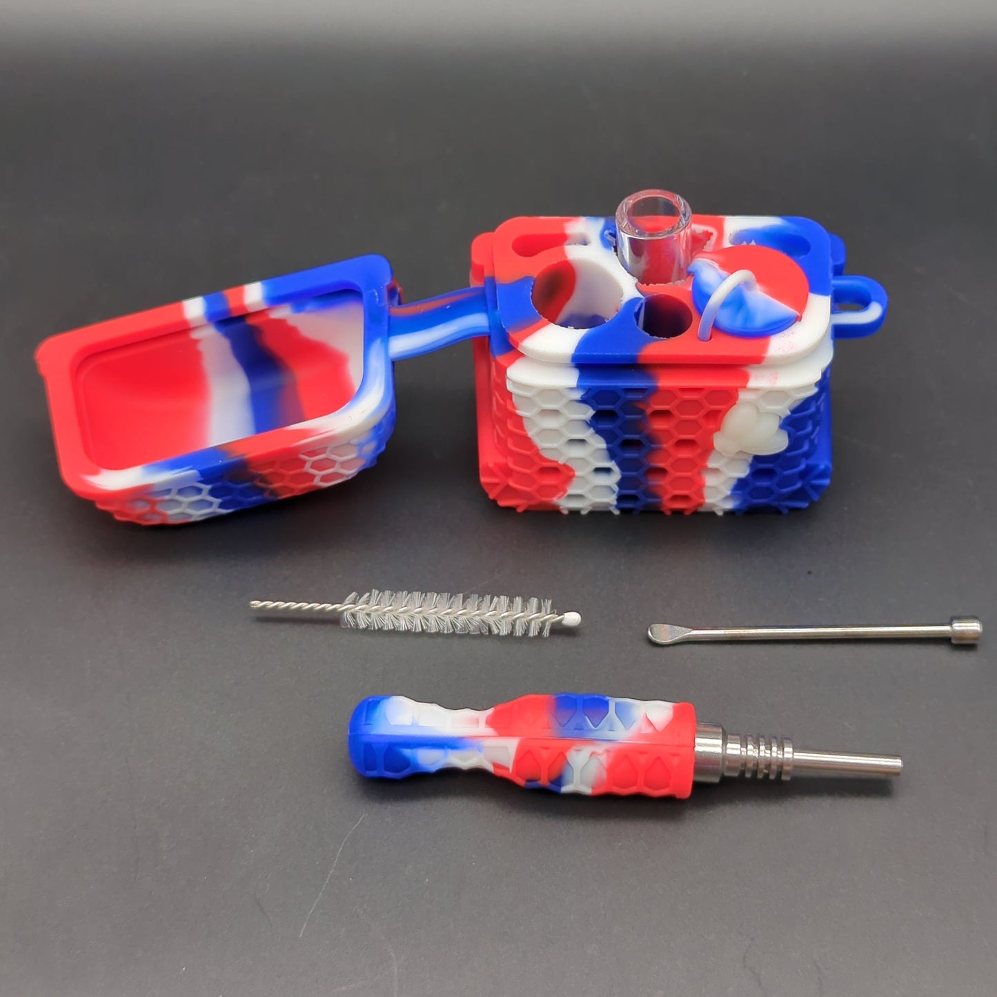 Nectar Collector Kit w/ Silicone Holding case-Avernic Smoke Shop