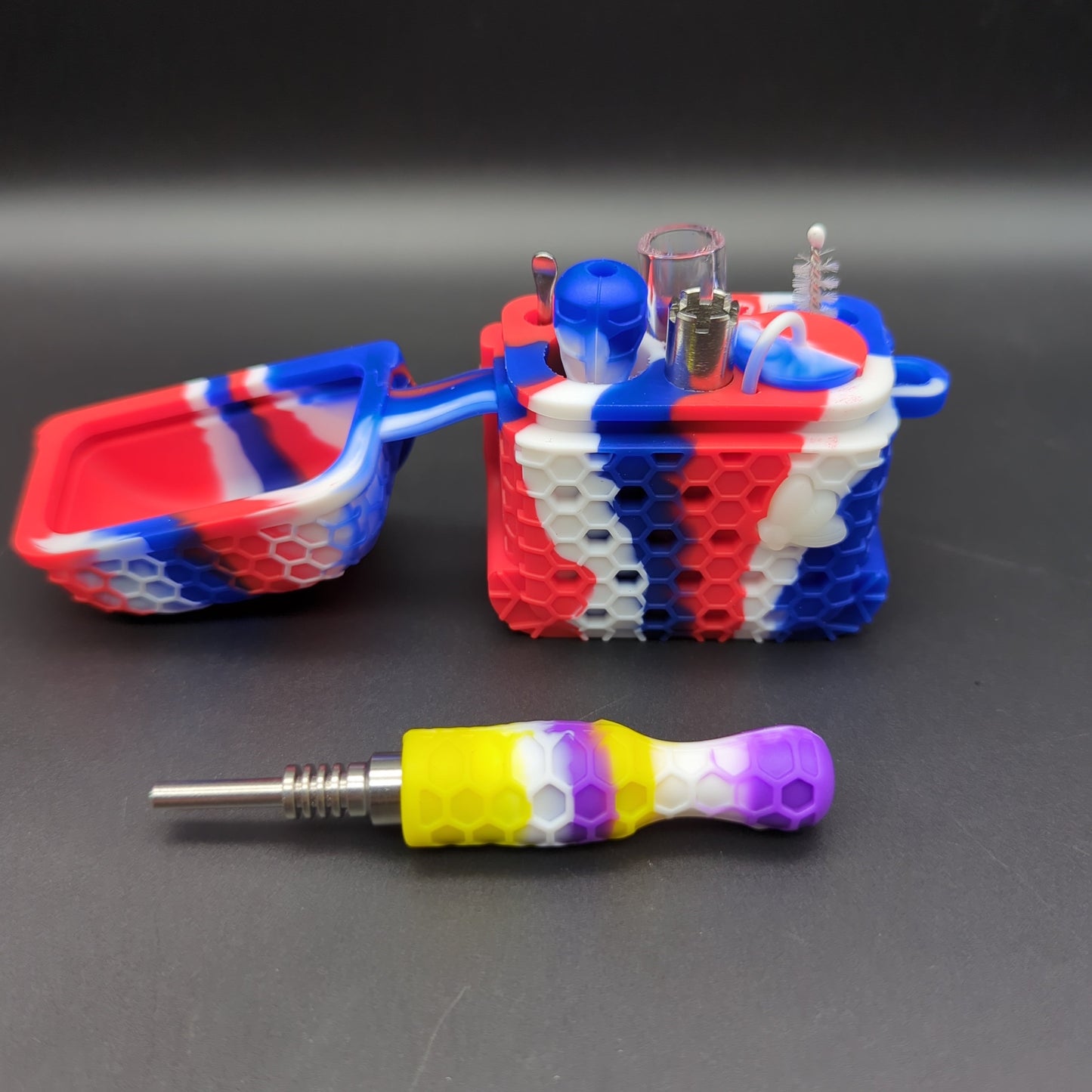 Nectar Collector Kit w/ Silicone Holding case-Avernic Smoke Shop