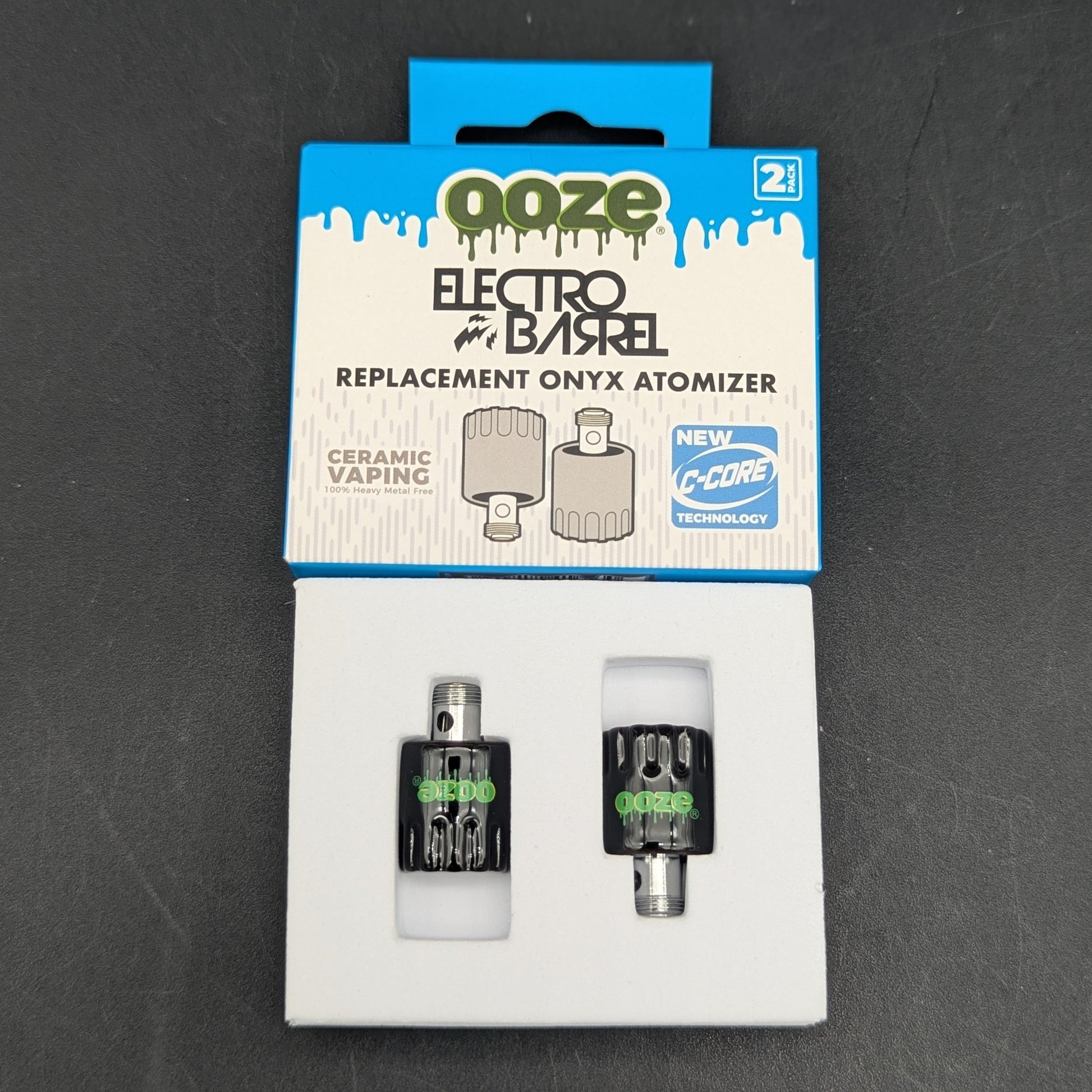 Ooze Electro Barrel Onyx Atomizer Replacement 2-Pack-Avernic Smoke Shop