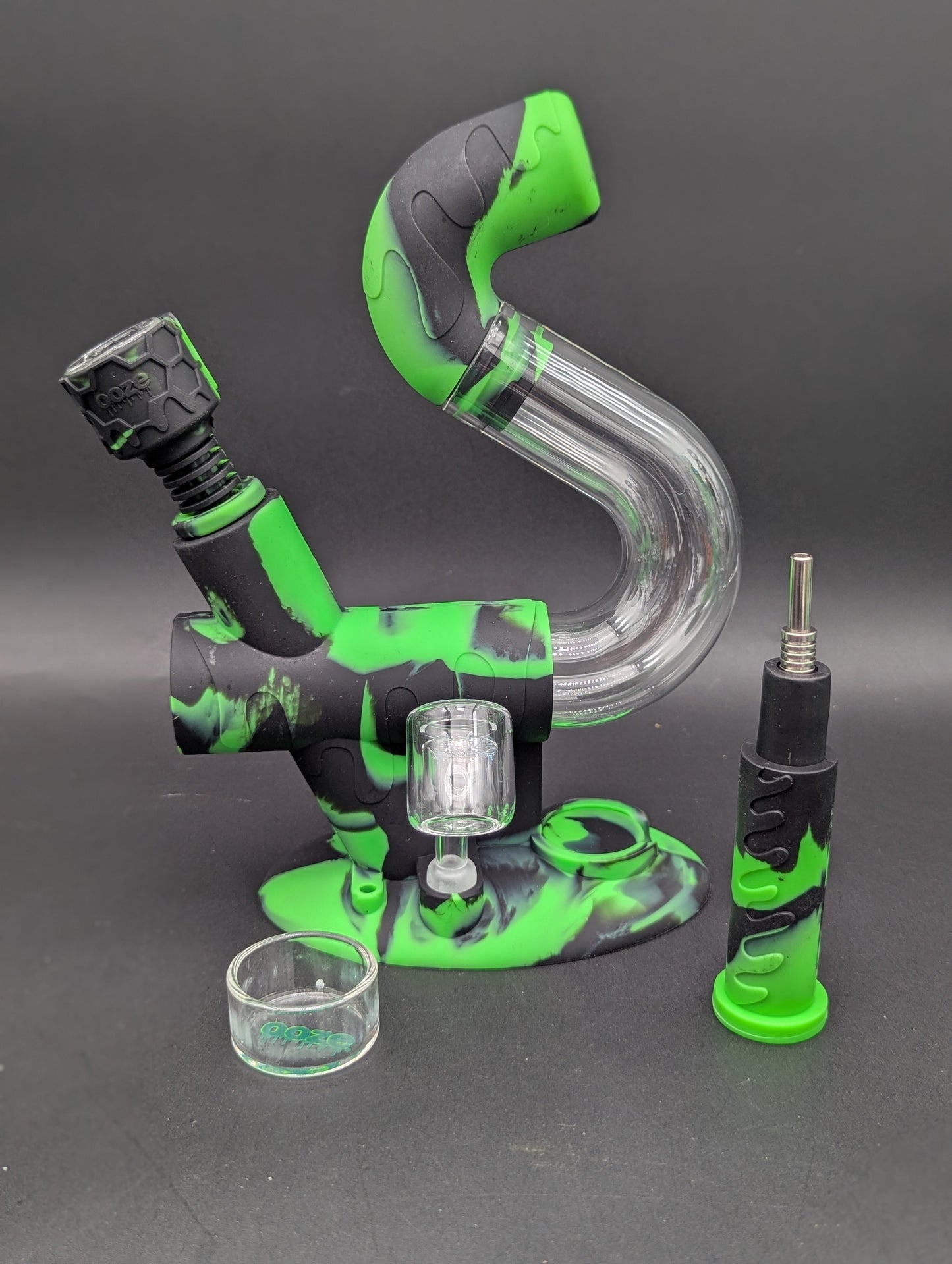 Ooze Swerve Silicone Water Pipe-Avernic Smoke Shop