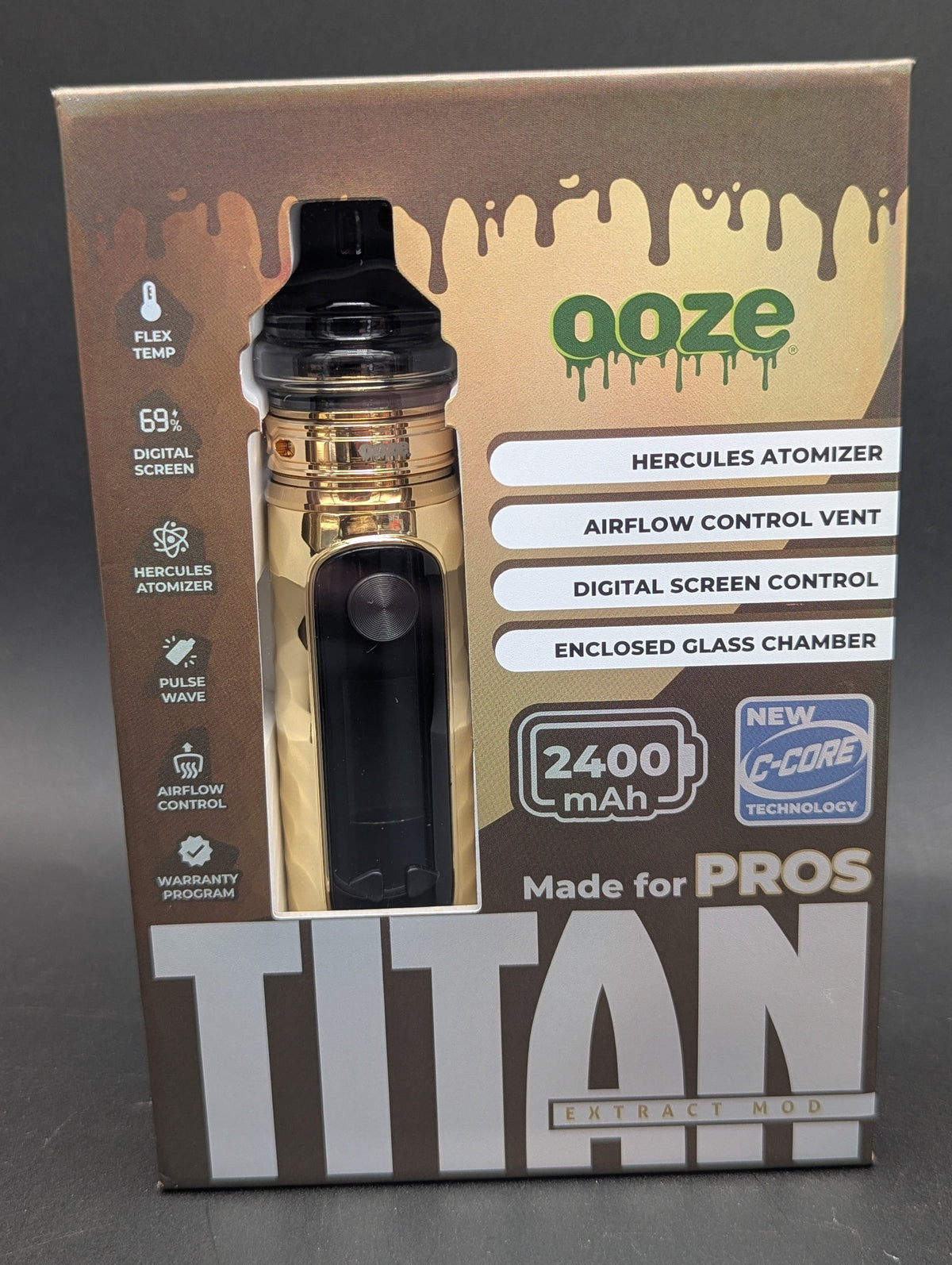 Ooze Titan Extract Mod – 2400 mAh C-Core-Avernic Smoke Shop