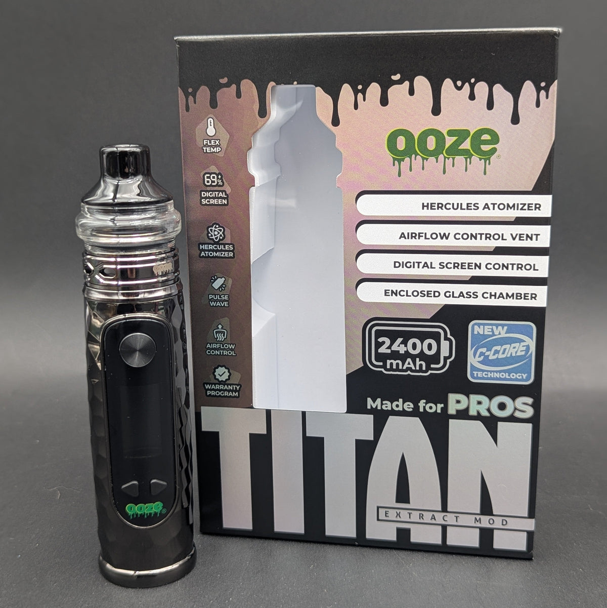 Ooze Titan Extract Mod – 2400 mAh C-Core-Avernic Smoke Shop
