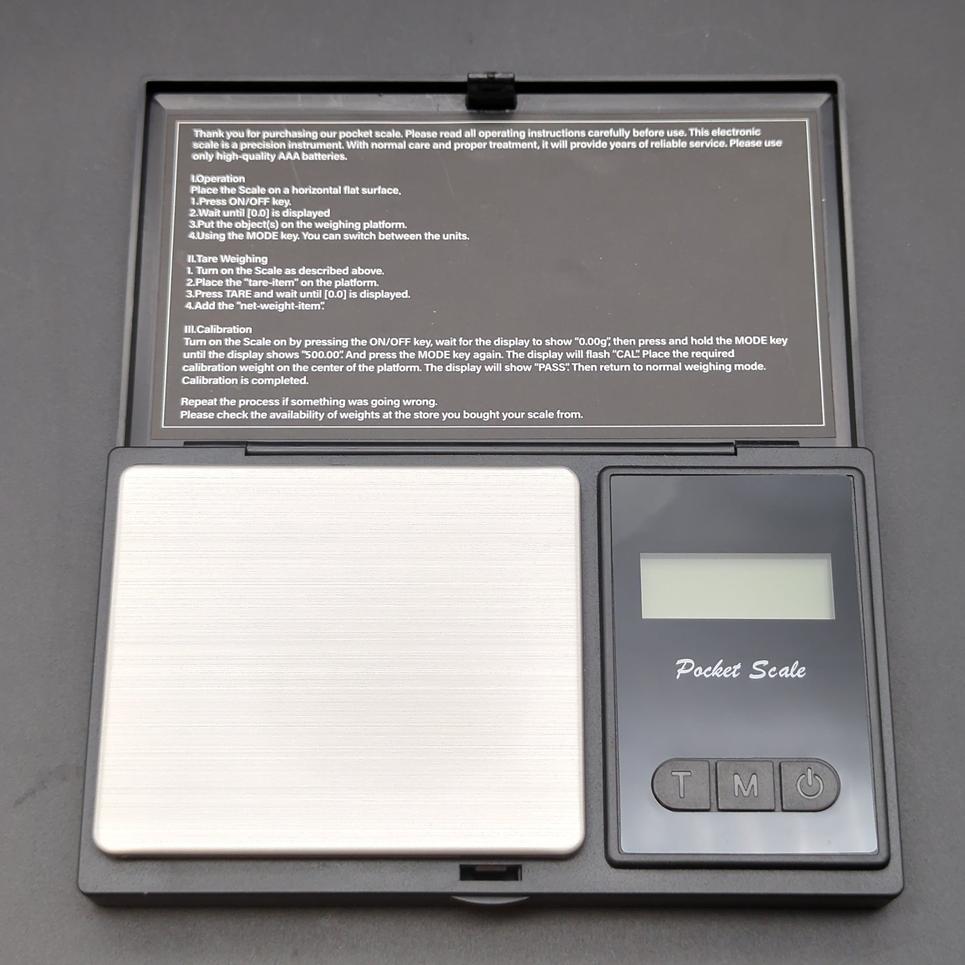 Optical Illusion Pocket Scale w/ Lid 500g x .01g-Avernic Smoke Shop