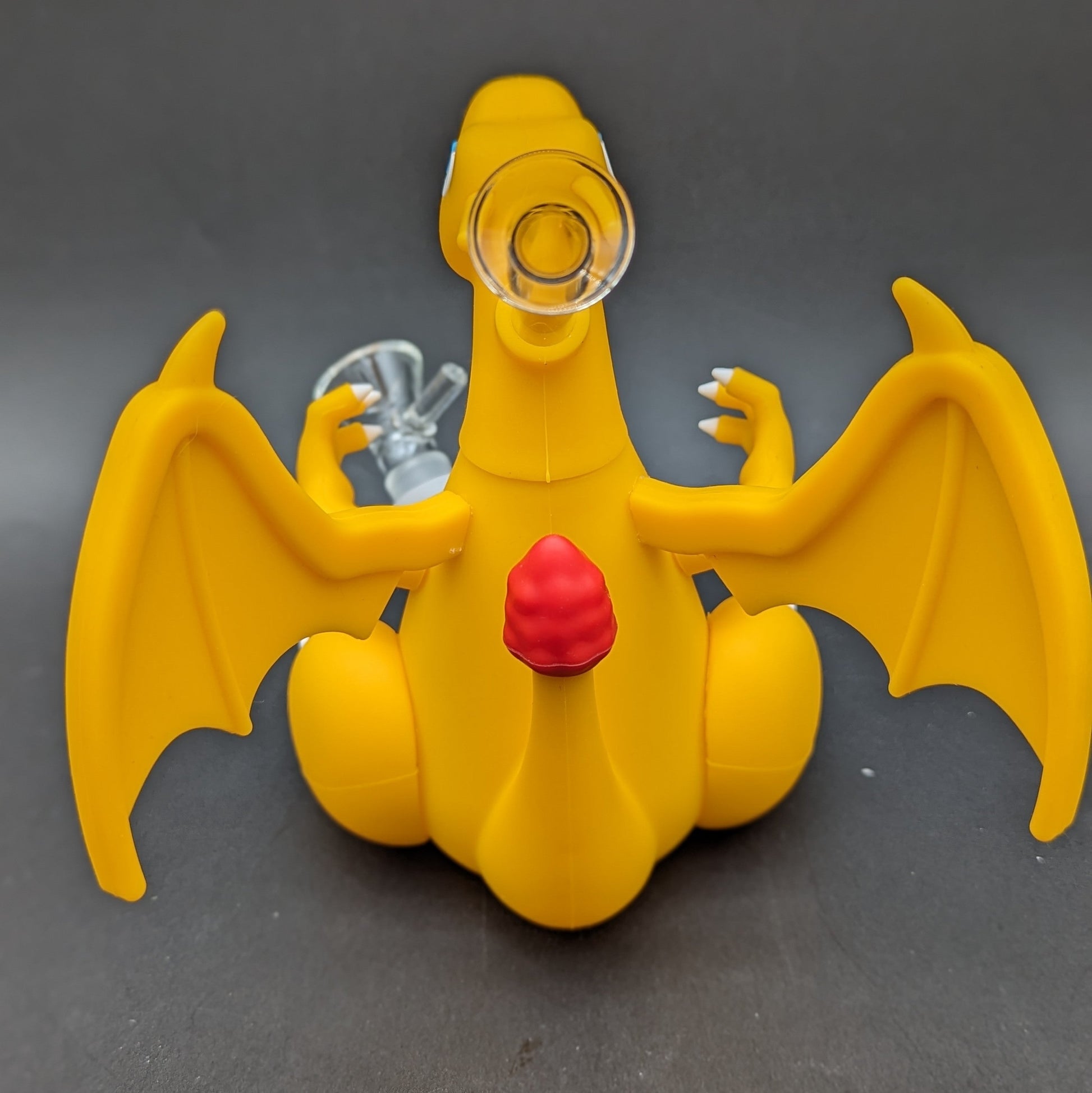 Orange Fire Dragon Silicone Bubbler-Avernic Smoke Shop