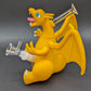 Orange Fire Dragon Silicone Bubbler-Avernic Smoke Shop