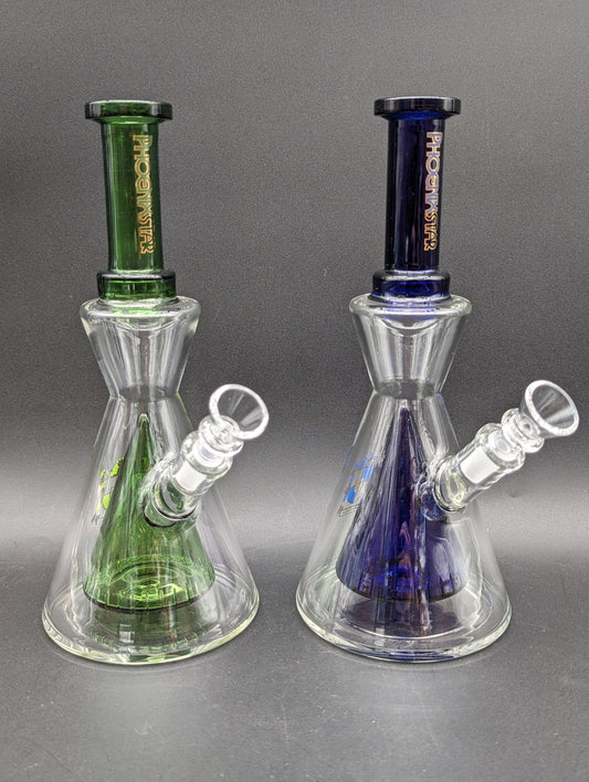 Phoenix 10" Hourglass Showerhead Bong