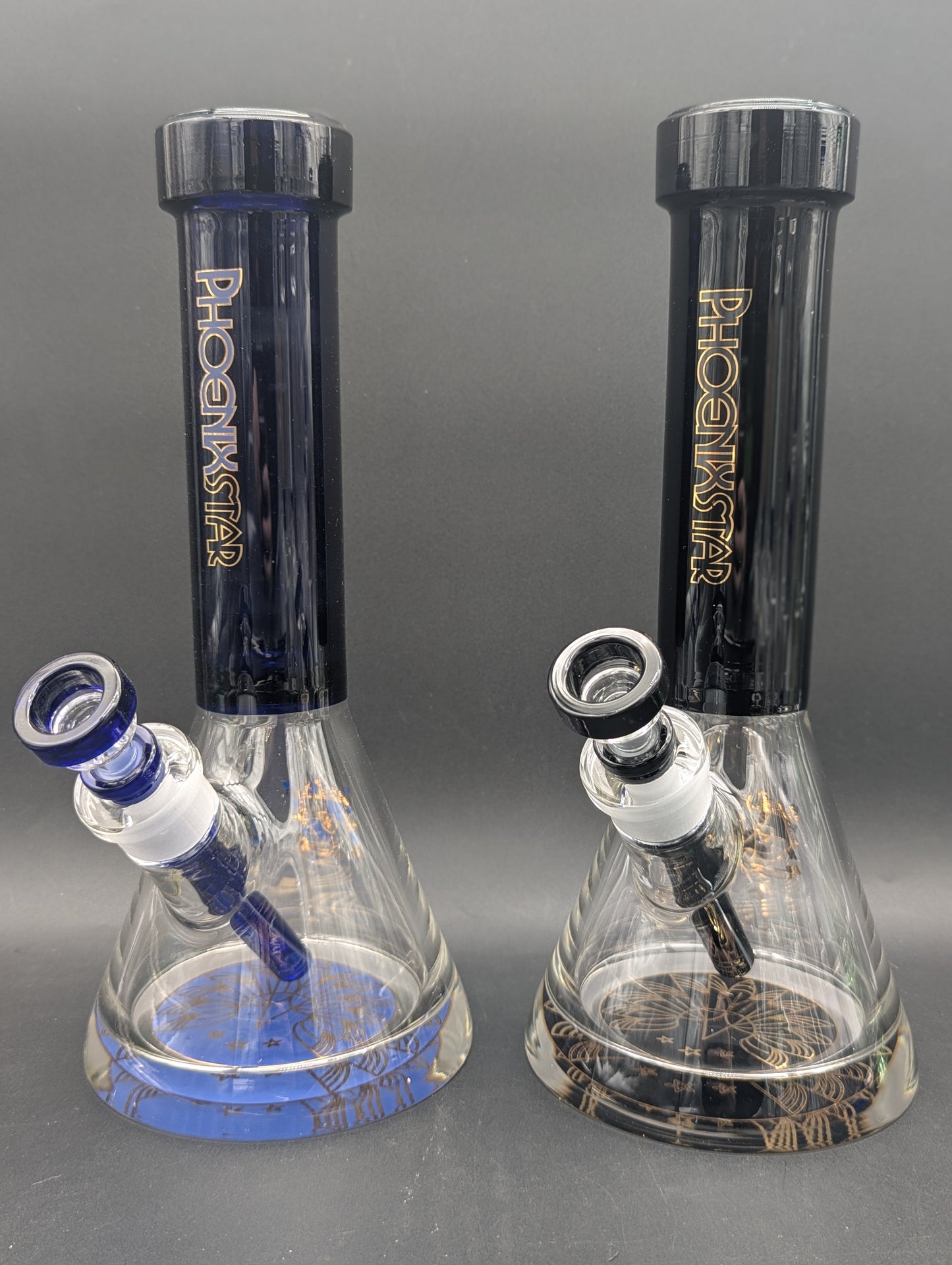 Phoenix 12" 9mm Thick Color Neck Beaker
