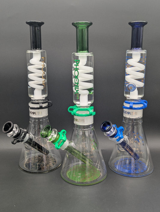 Phoenix 13" Glycerin Coil Beaker Bong-Avernic Smoke Shop
