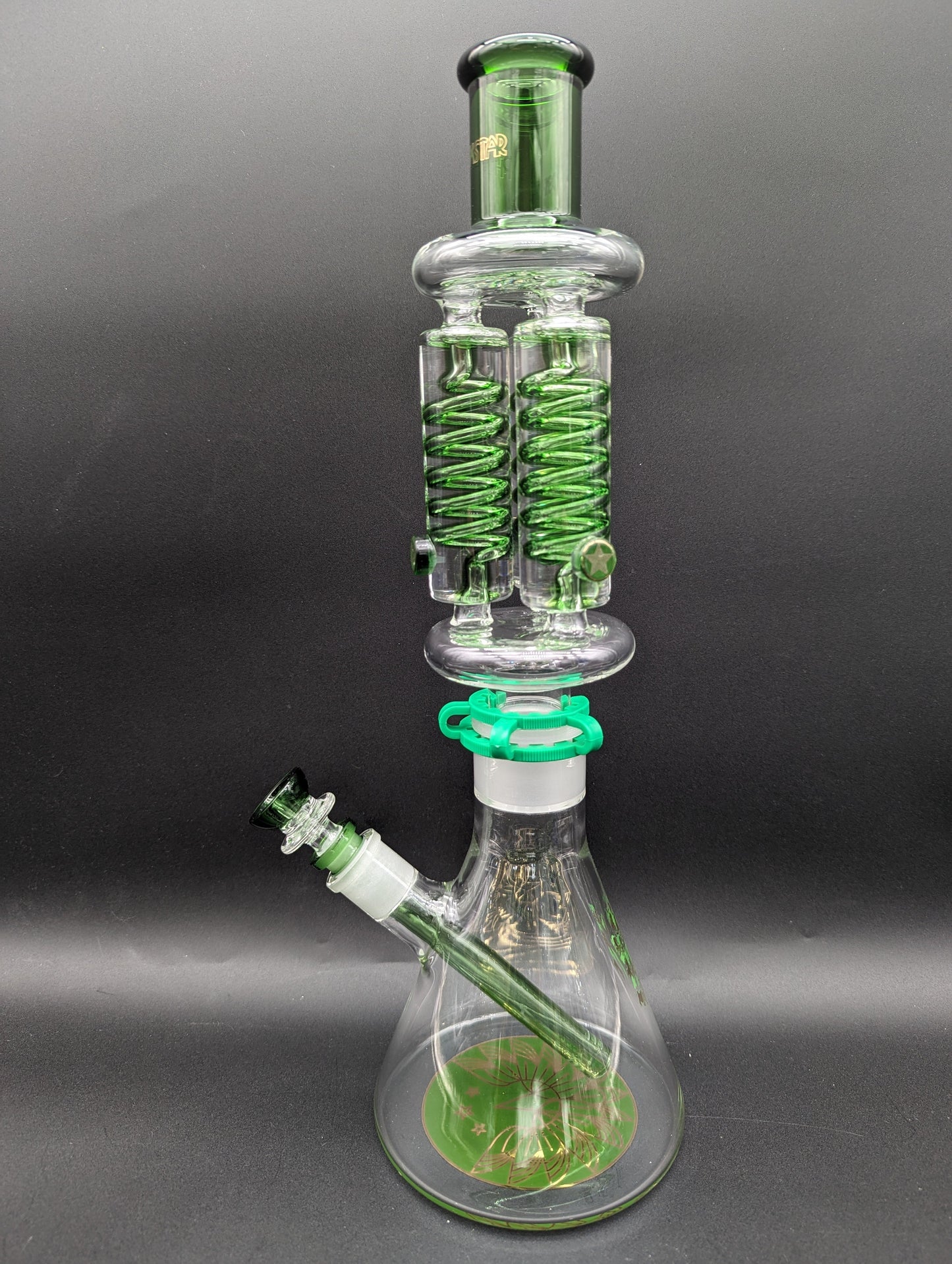 Phoenix 16" Mega Freeze Triple Glycerin Coil Bong