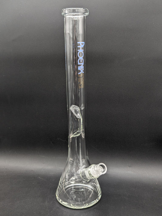 Phoenix 16.5" Clear Indented Beaker Bong-Avernic Smoke Shop