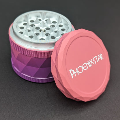 Phoenix 2.4" Aluminum Color Fade Gripped Grinder