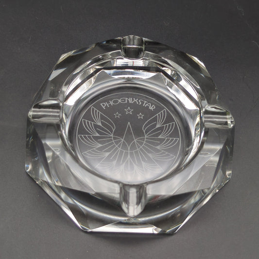Phoenix 4" Thick Crystal Ashtray-Avernic Smoke Shop