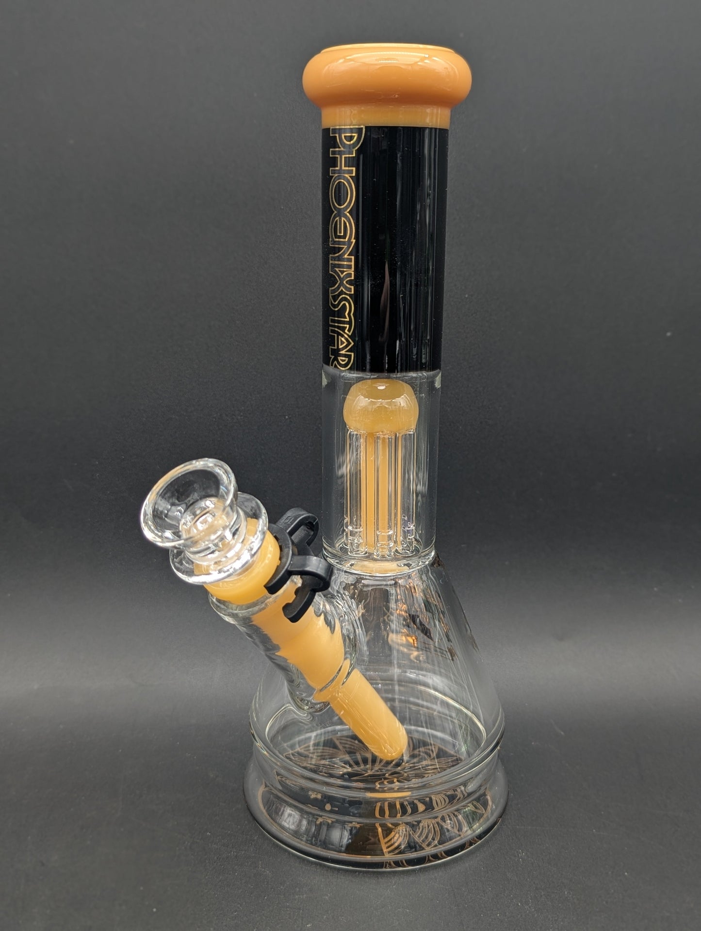 Phoenix Glass 10" Beaker w/ 6 Arm Tree