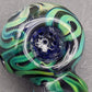 Phoenix Glass 4" Metallic Swirl Screened Pipe