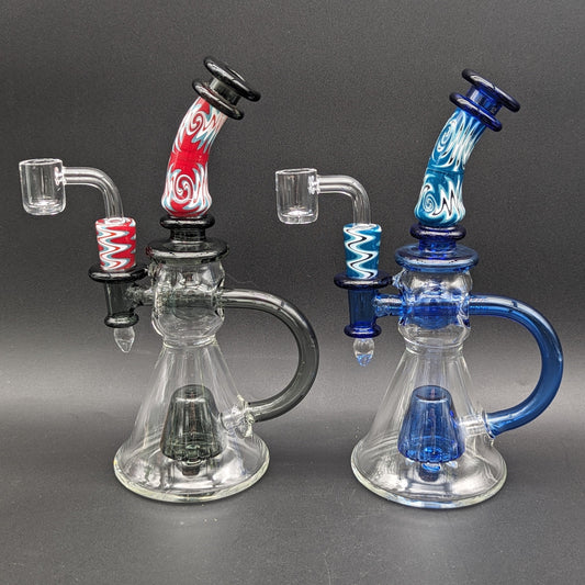 Phoenix Glass Wig Wag Loop Dab Rig