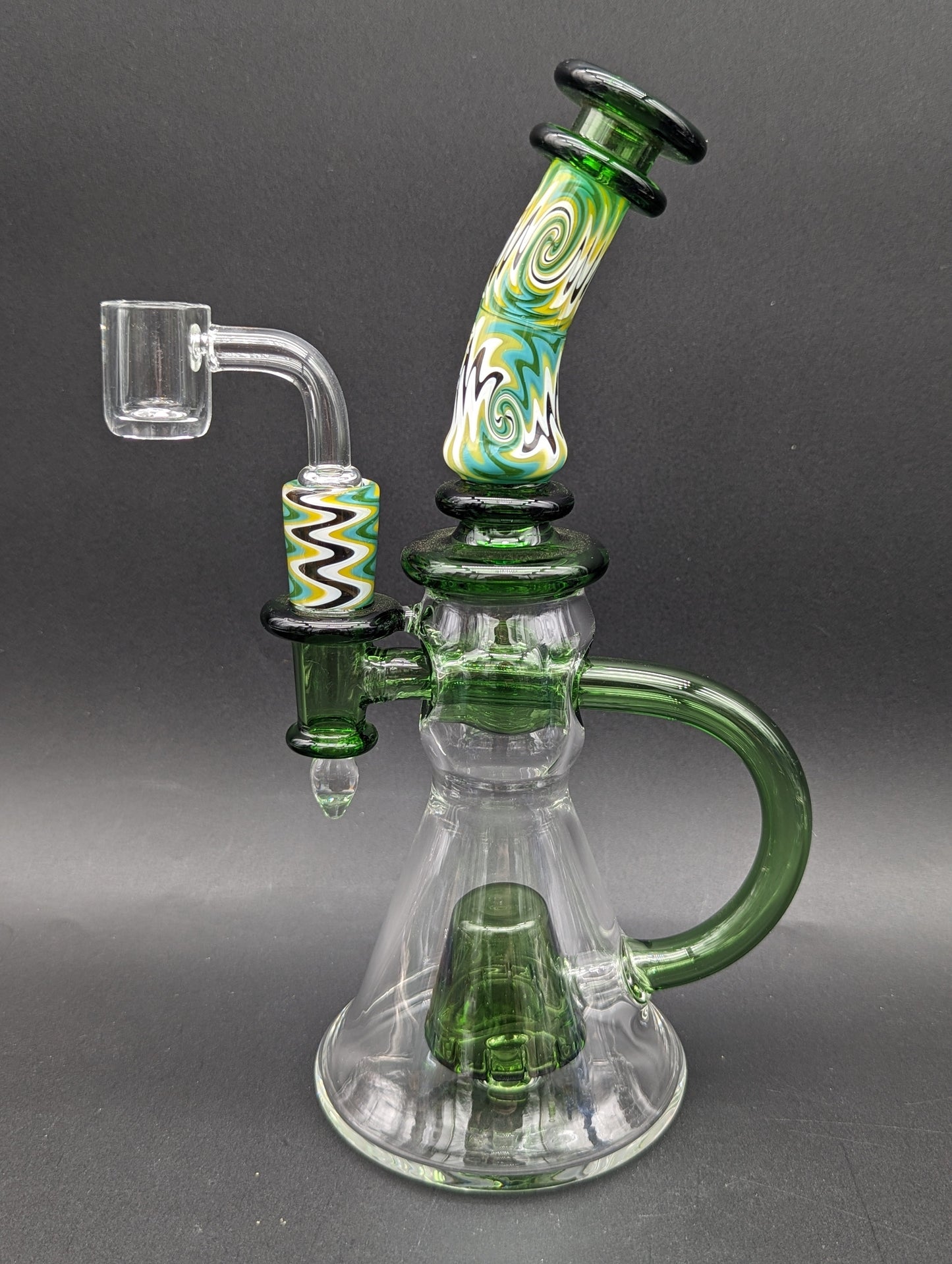 Phoenix Glass Wig Wag Loop Dab Rig