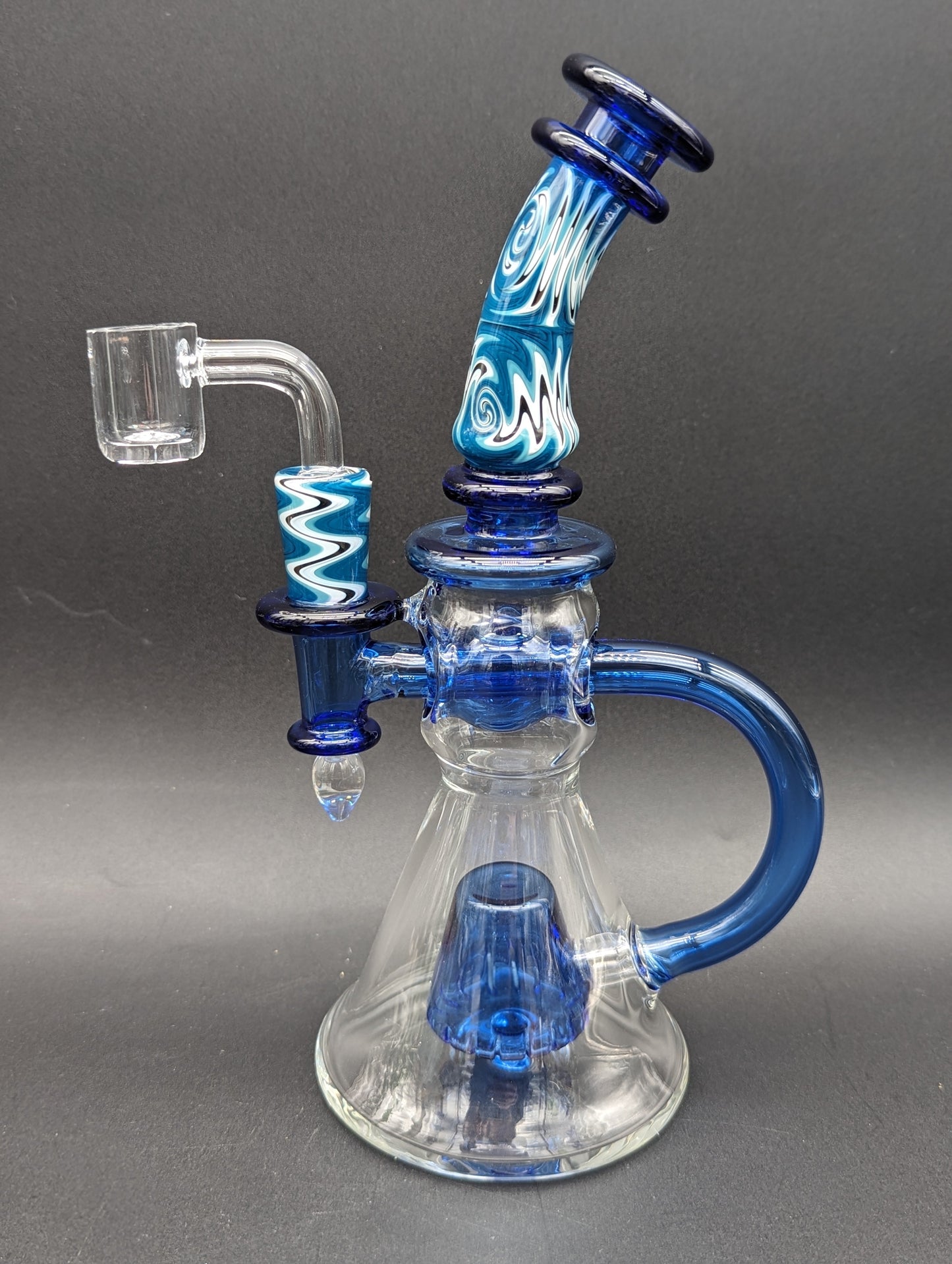 Phoenix Glass Wig Wag Loop Dab Rig