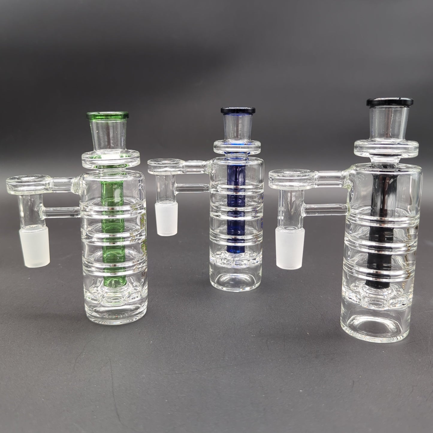 Phoenix Ribbed Ash Catcher with Perc 18mm 90° - Avernic Smoke Shop