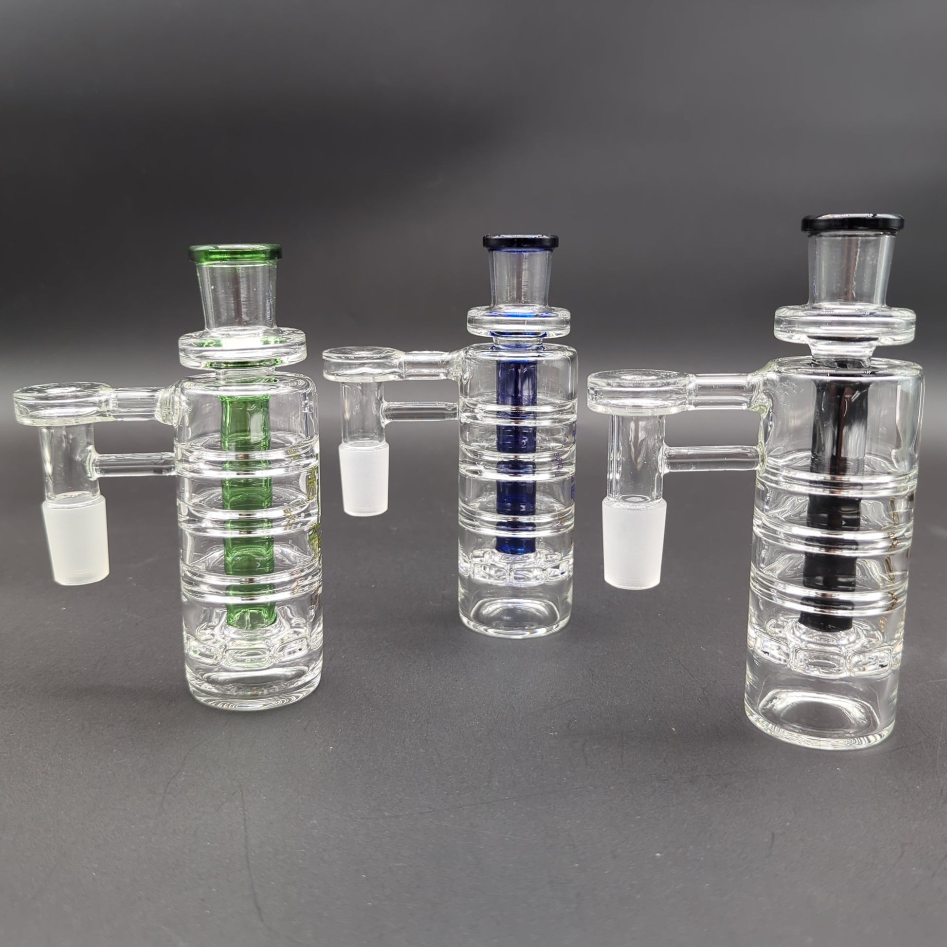 Phoenix Ribbed Ash Catcher with Perc 18mm 90° - Avernic Smoke Shop