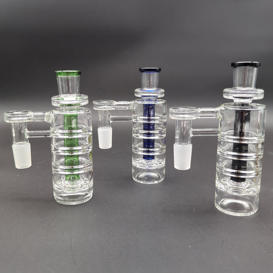 Phoenix Ribbed Ash Catcher with Perc 18mm 90° - Avernic Smoke Shop