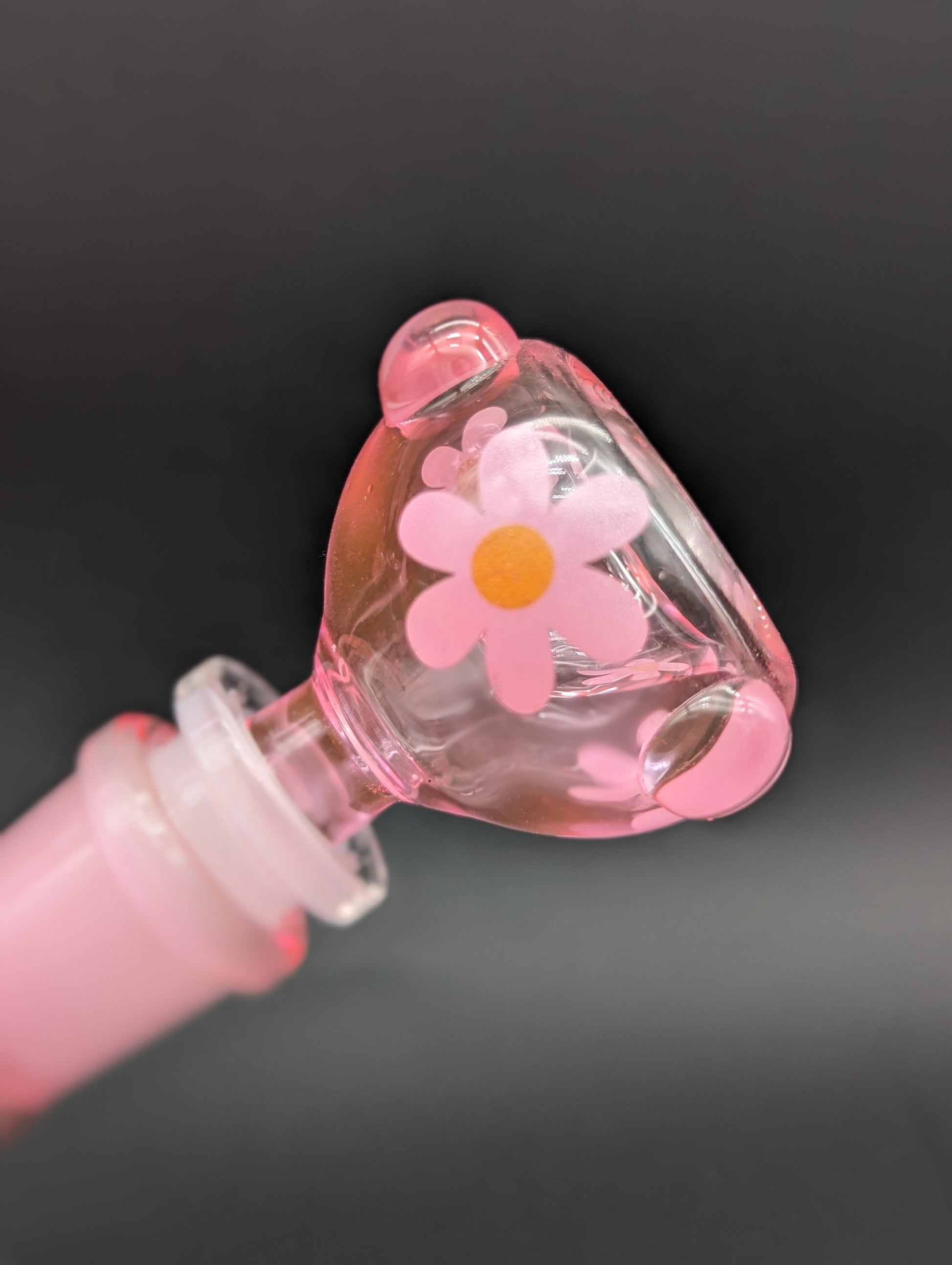 Pink Floral Beaker Bong 10"-Avernic Smoke Shop