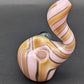 Pink Swirl Sherlock Pipe - Reading Glass Militia