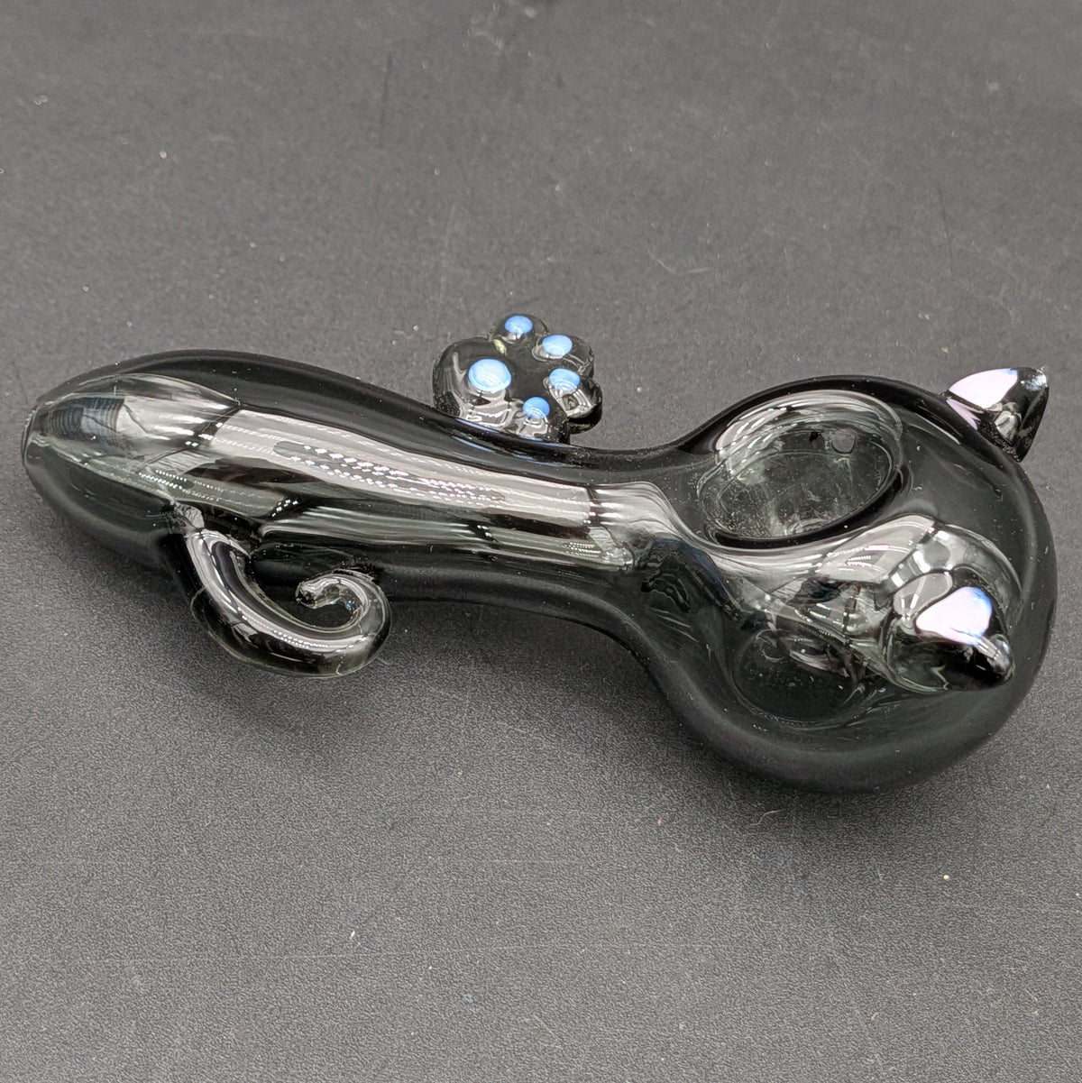 Pretty Cat Glass Spoon Pipe | 4"