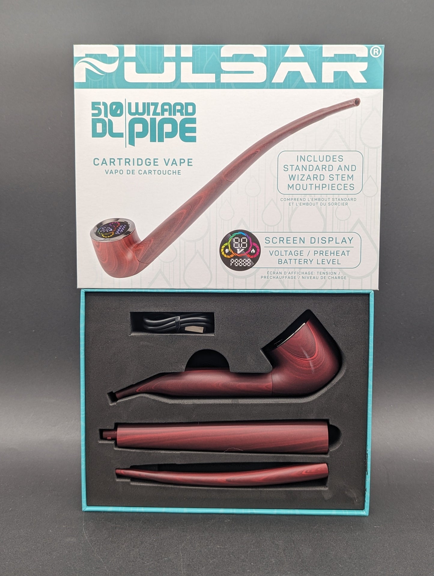 Pulsar 510 DL Wizard Pipe Variable Voltage Cart Vape | 650mAh-Avernic Smoke Shop