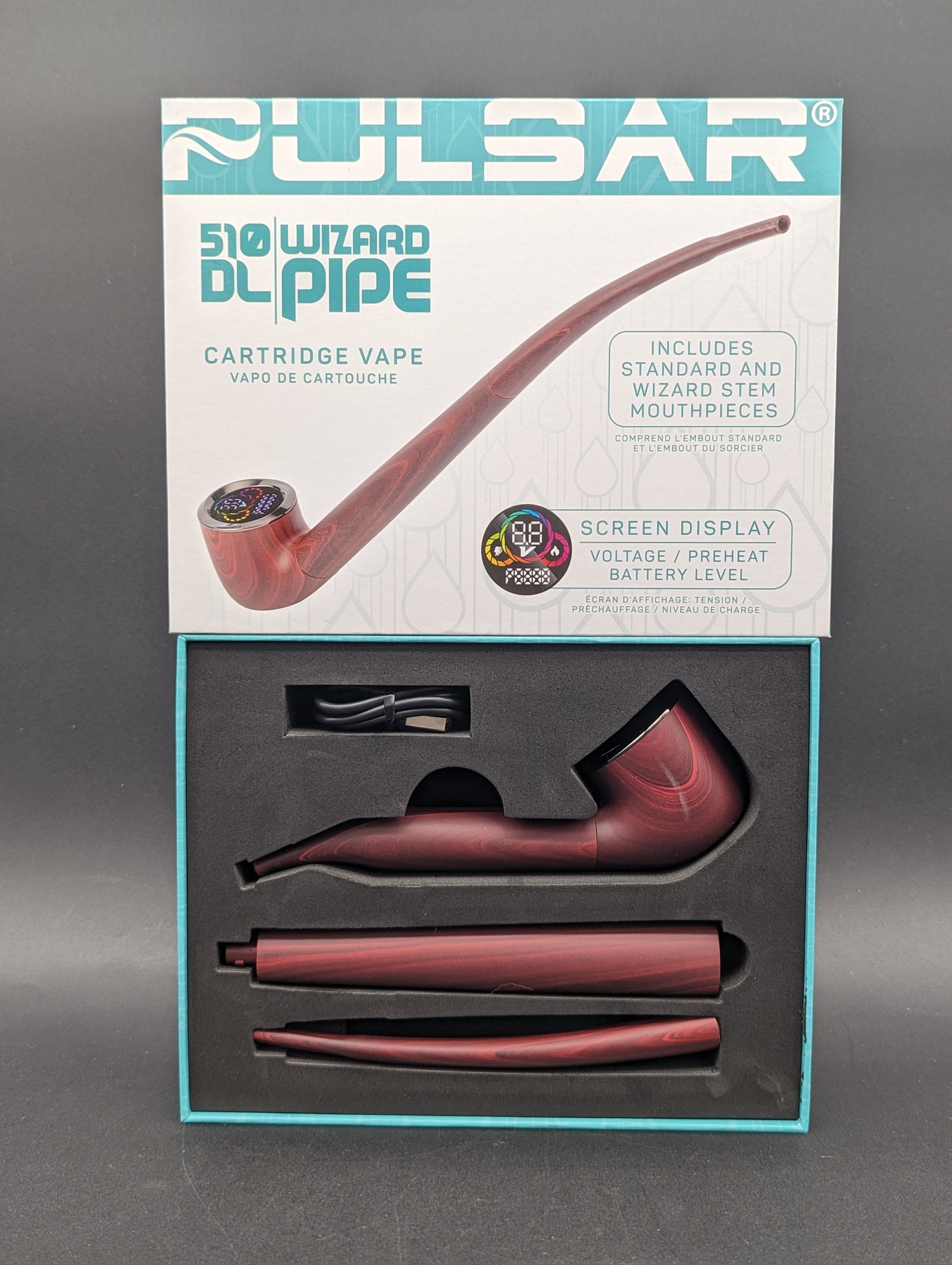 Pulsar 510 DL Wizard Pipe Variable Voltage Cart Vape | 650mAh-Avernic Smoke Shop