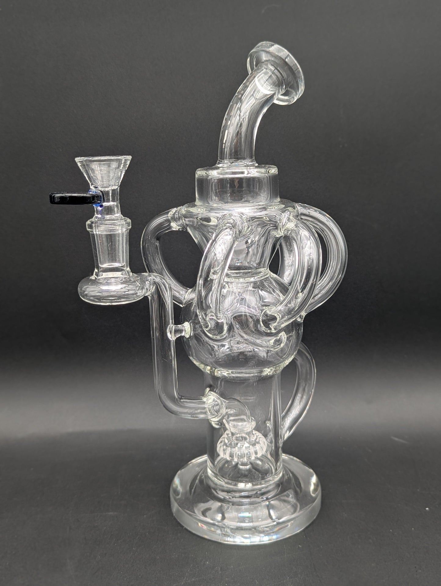 Pulsar 6-Arm Recycler Glass Water Pipe | 10"