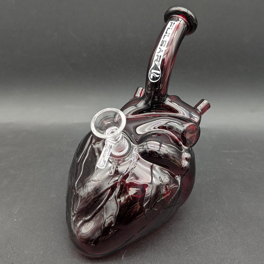 Pulsar Be Still My Heart Glass Water Pipe | 6.5"