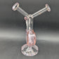 Pulsar Double Kiss Heart Glass Water Pipe | 11"-Avernic Smoke Shop
