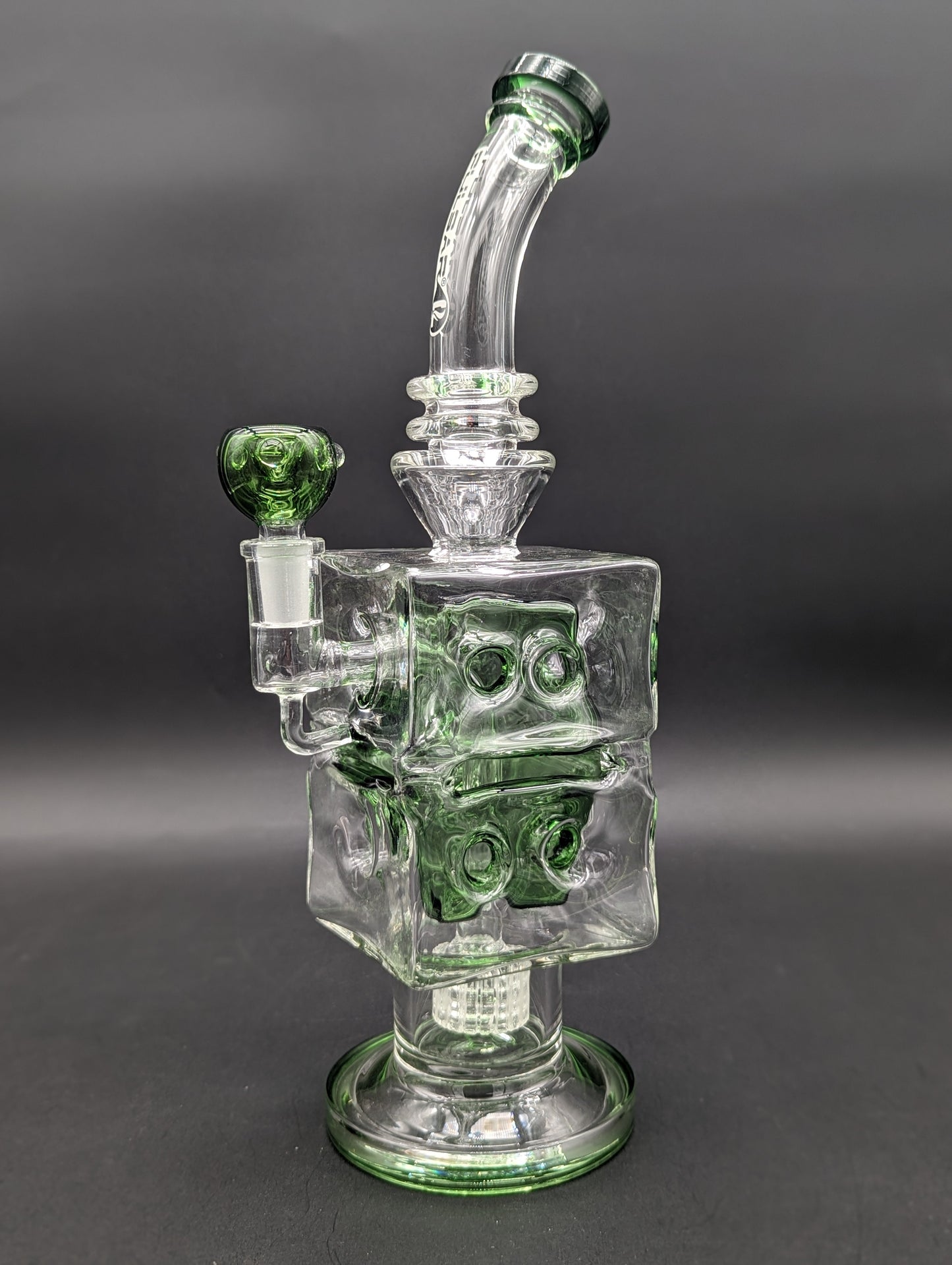 Pulsar Double Swiss Perc Blocks Glass Water Pipe | 12.5"-Avernic Smoke Shop