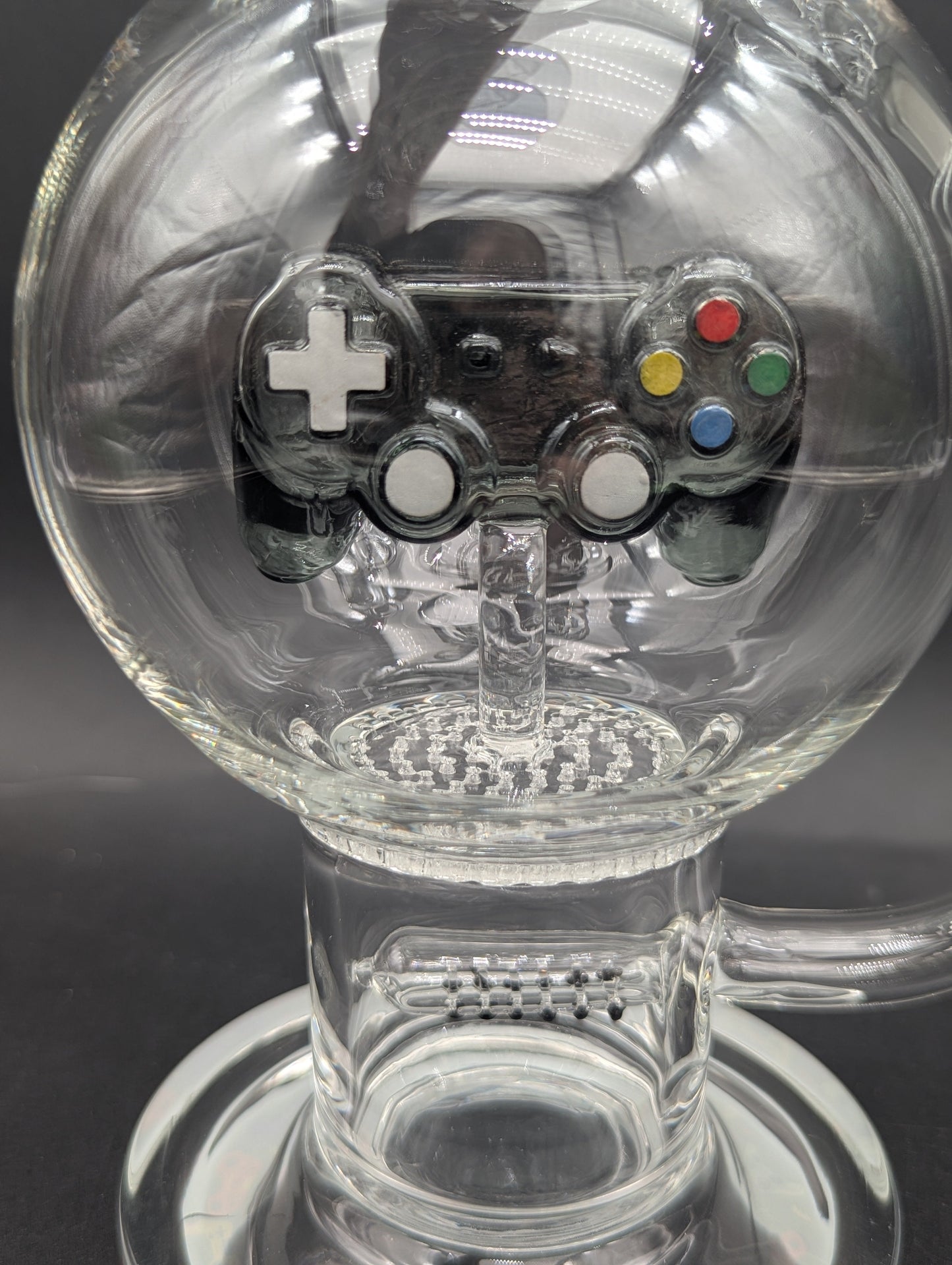 Pulsar Game Time Bubble Base Glass Bong | 12.5"