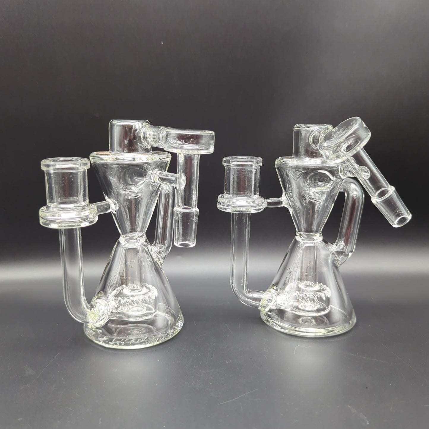 Pulsar Hourglass Recycler Ash Catcher | 5.25" | 14mm - Avernic Smoke Shop