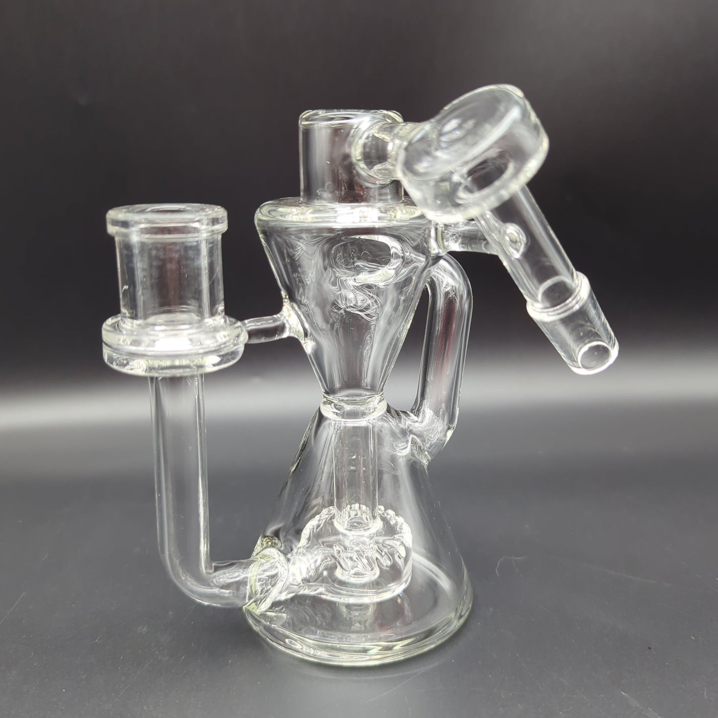 Pulsar Hourglass Recycler Ash Catcher | 5.25" | 14mm - Avernic Smoke Shop