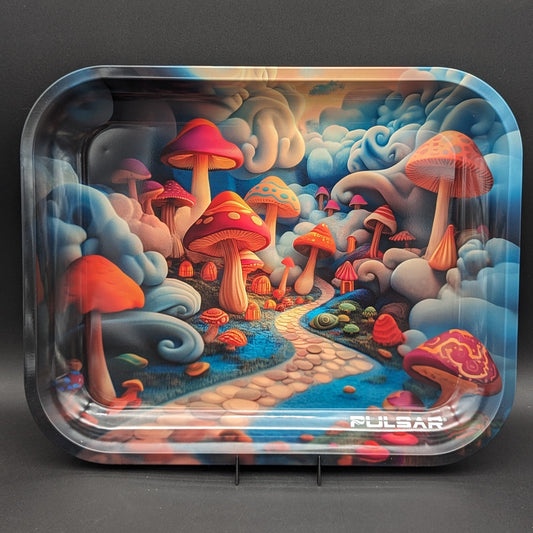 Pulsar Large Metal Rolling Tray | Shroom Path | 13"x11"