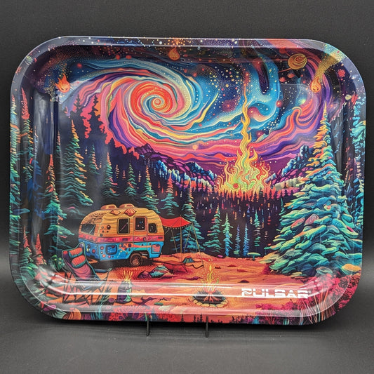 Pulsar Large Metal Rolling Tray | Starry Starry Camp | 13"x11"