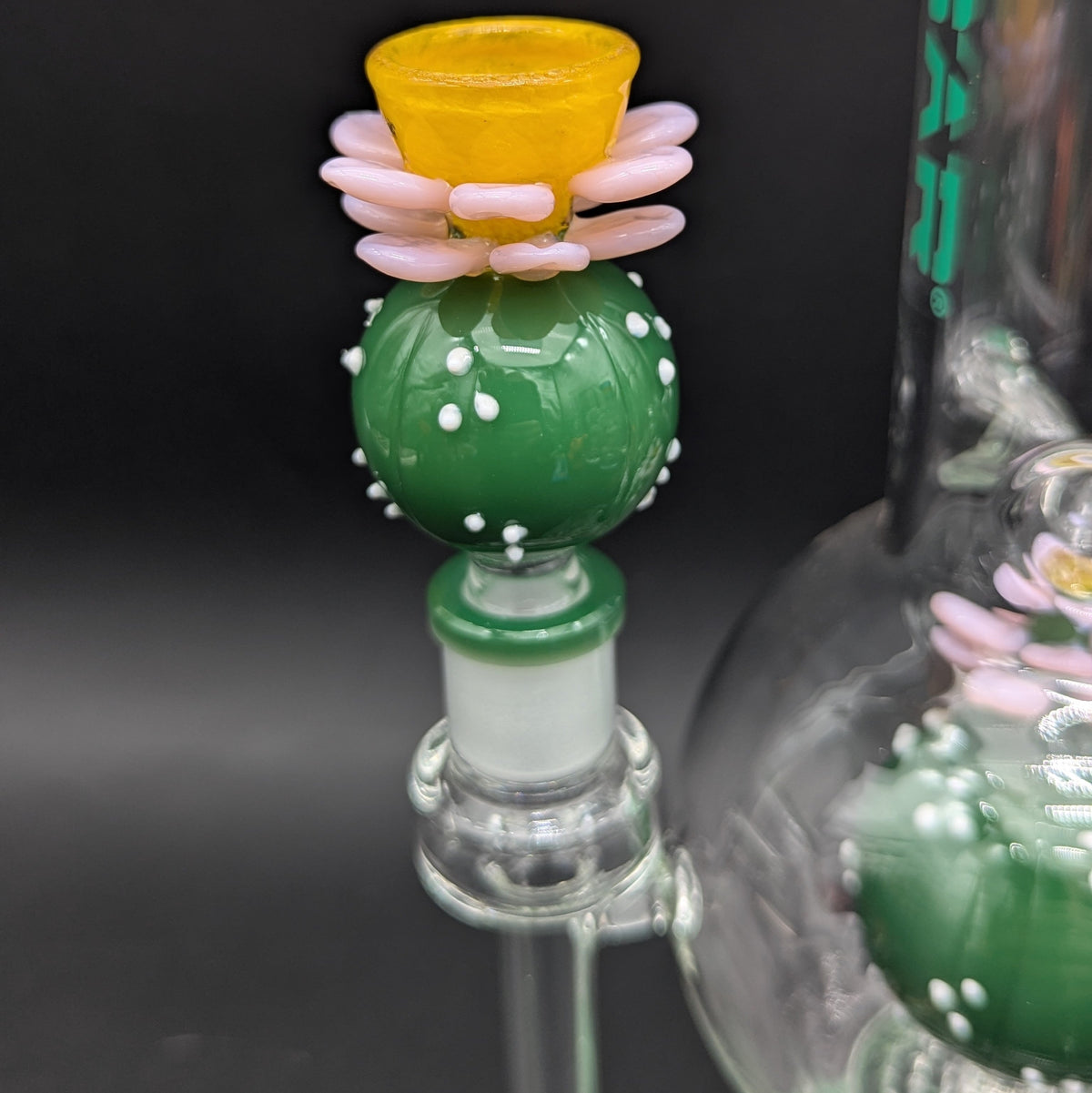 Pulsar Peyote Bloom Bubble Base Glass Water Pipe | 12.25"-Avernic Smoke Shop