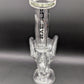 Pulsar Skull Eyes Recycler Glass Water Pipe | 12.5"