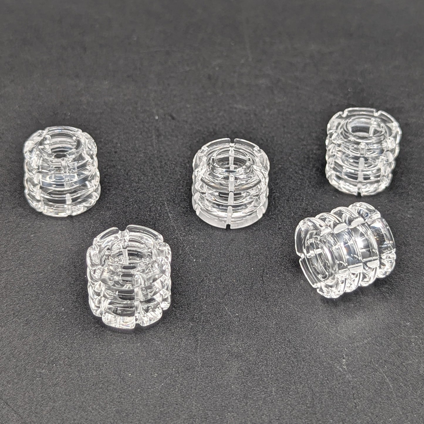 Quartz Diamond Knot 18mm OD  Banger Insert