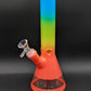 Rainbow Decal Multi-Tone Beaker Bong 10"-Avernic Smoke Shop