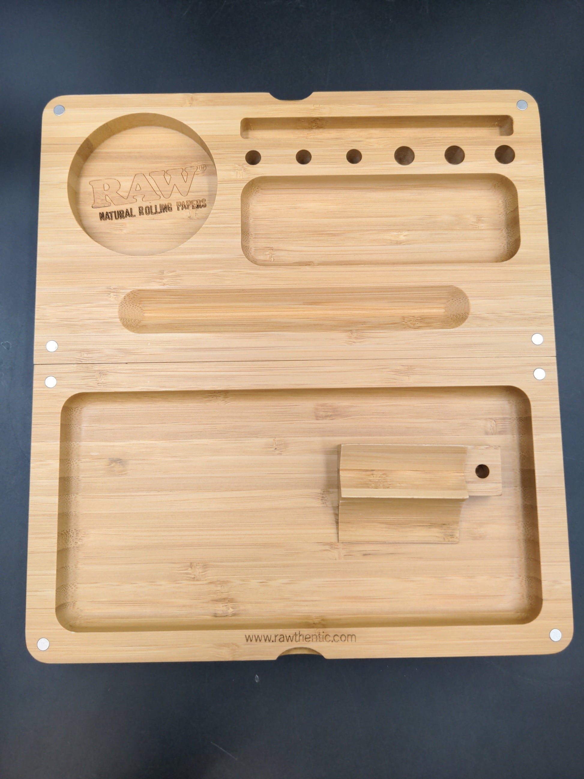 Raw Backflip Magnetic Bamboo Rolling Tray-Avernic Smoke Shop