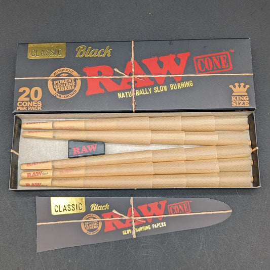 RAW Black Cone King Size | 20pk-Avernic Smoke Shop