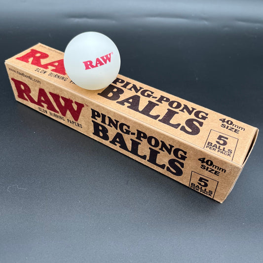 RAW Ping Pong Balls | 5 Pack
