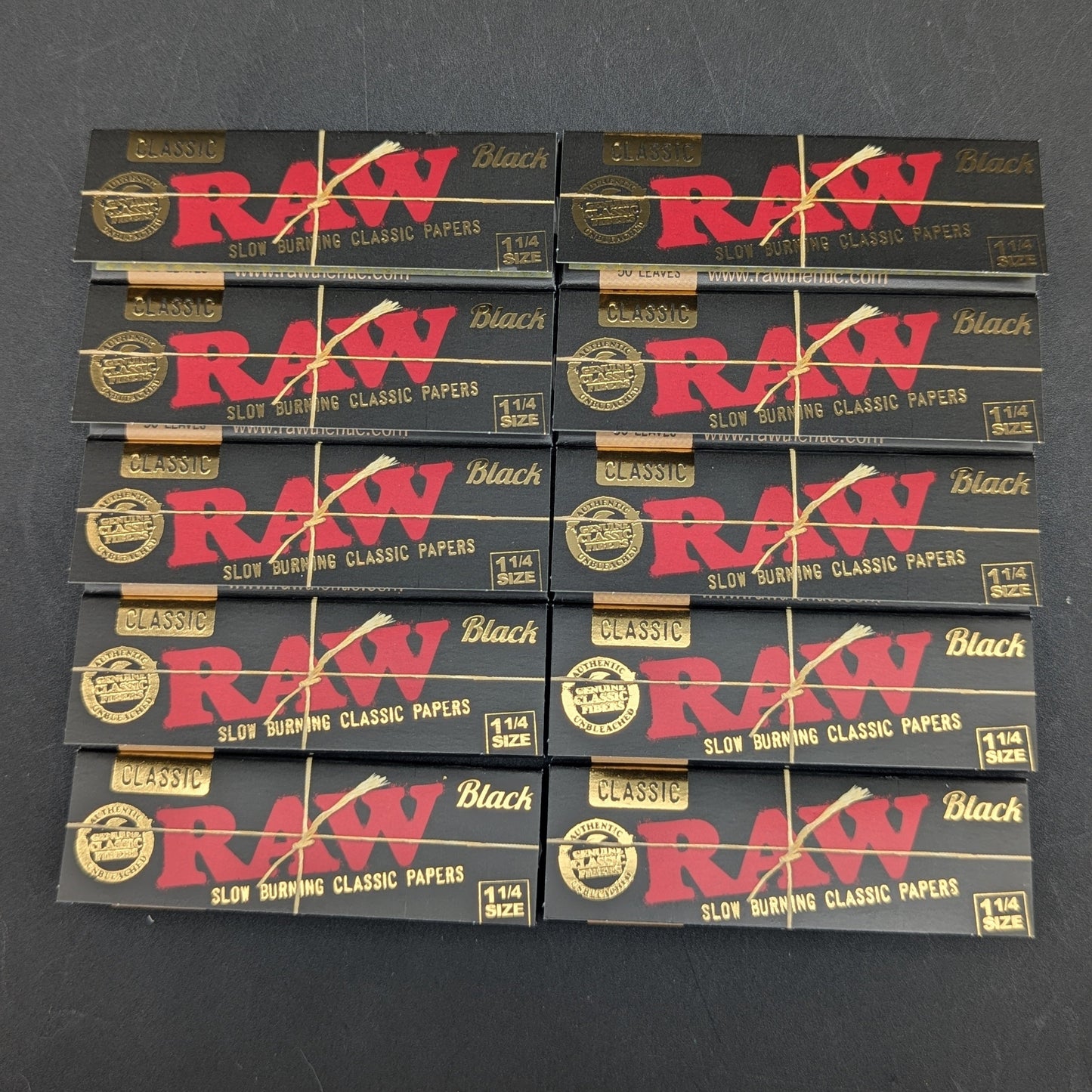 RAW Rolling Papers - 1 1/4 Black-Avernic Smoke Shop