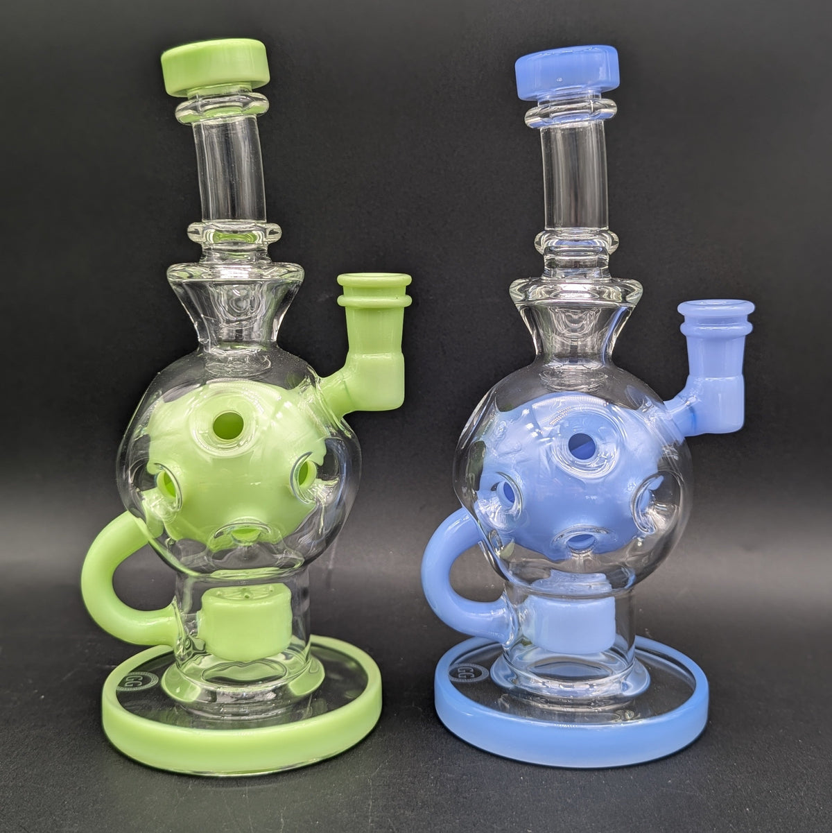 Greek Glass Exosphere Dab Rig-Avernic Smoke Shop