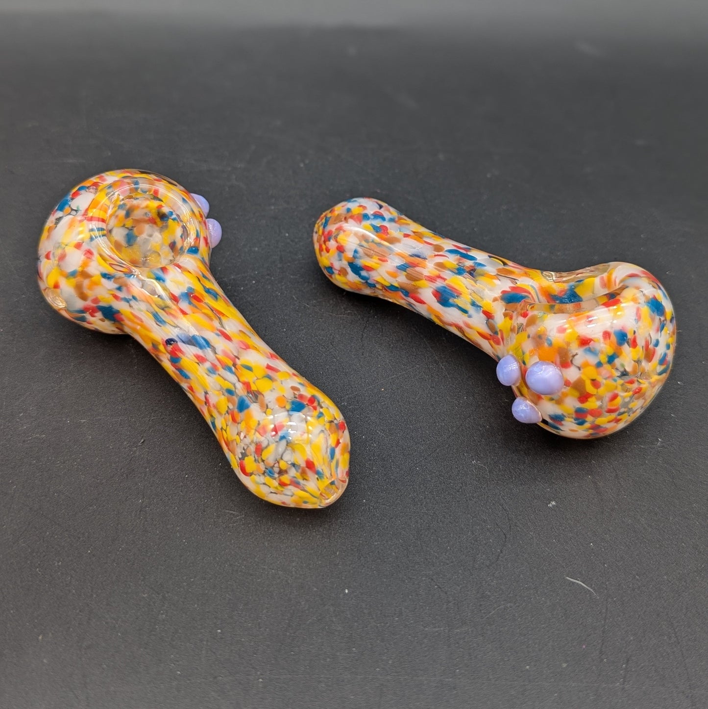 4" Rainbow Fritted Spoon Pipe